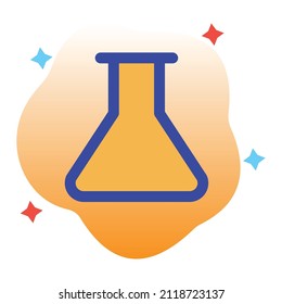 Testing Beaker Vector icon which is suitable for commercial work and easily modify or edit it

