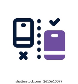 testing dual tone icon. Sleek and modern vector icon for websites, mobile apps, marketing materials, and corporate design. Fully scalable and ready to use.