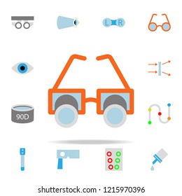 testing glasses illustration icon. optometry icons universal set for web and mobile