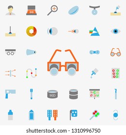 testing glasses illustration icon. optometry icons universal set for web and mobile