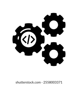 Testing Glyph Icon, Vector illustration