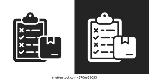 Testing Icon In Black And White Glyph Style