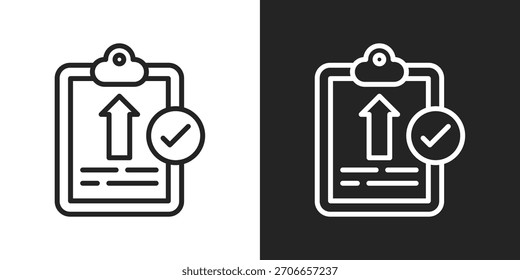 Testing Icon In Black And White Line Style