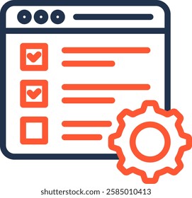 Testing Icon Color Line Vector Illustration