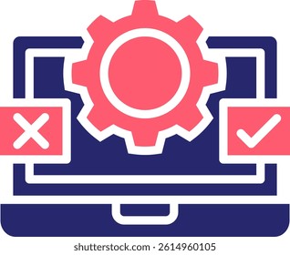 Testing Icon Fill Vector Illustration