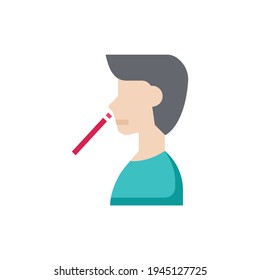 Testing Icon Flat color vector illustration 