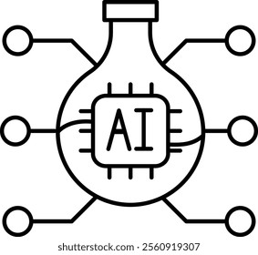Testing Icon - Line Style - How to use AI Theme