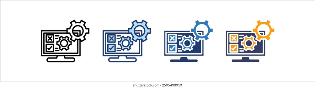 Testing Icon Set Multiple Style Collection