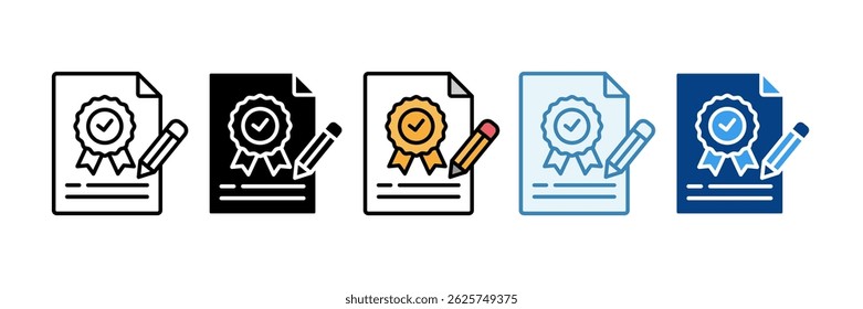 Testing Icon Set Multiple Style Collection