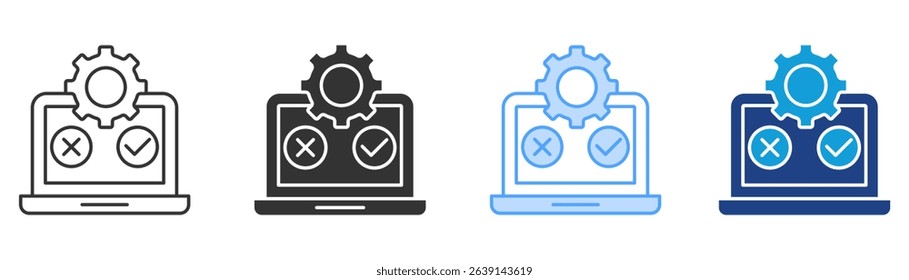 Testing Icon Set Multiple Style Collection
