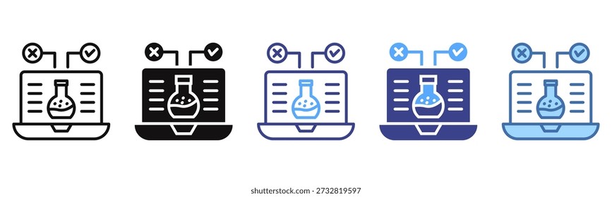 Testing icon set multiple style collection
