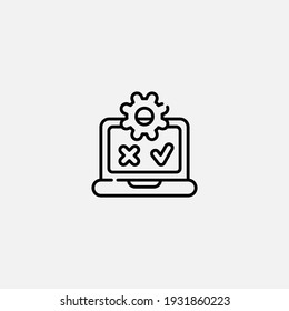 Testsymbol-Vektor,Symbol, Logo-Illustration für Web und Mobile