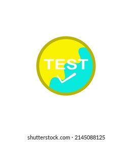 testing icon vector design templates 