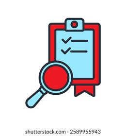 testing icons isolated on White Background. Flat style design