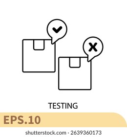 testing icons  symbol vector elements for infographic web
