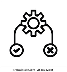 testing line icons. simple outline vector illustration