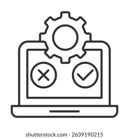 Testing Outline Icon Element For Design