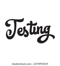 testing text on white background.