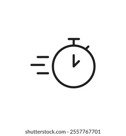 testing time icon Outline vector for web ui