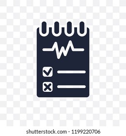 Testing transparent icon. Testing symbol design from SEO collection. Simple element vector illustration on transparent background.