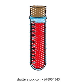 testing tube vector illustration