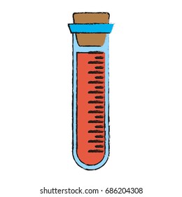 testing tube vector illustration
