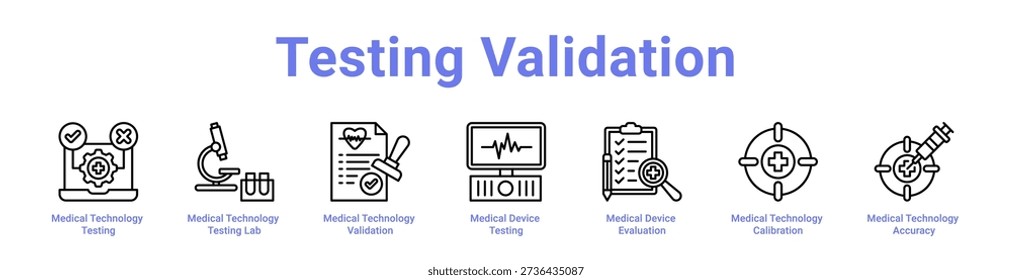 Testing Validation icon banner and collection