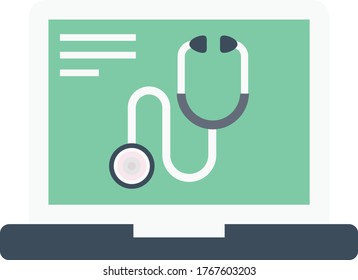 testing vector flat color icon