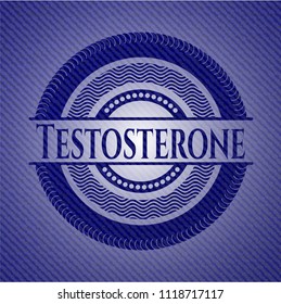 Testosterone with denim texture