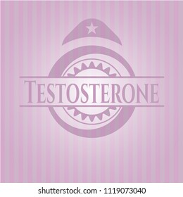 Testosterone pink emblem