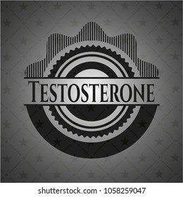 Testosterone retro style black emblem