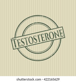 Testosterone rubber grunge seal