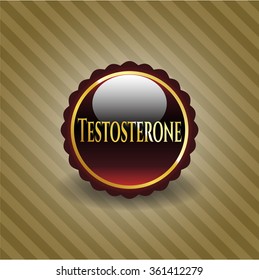 Testosteron-glänzendes Emblem