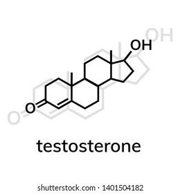 Testosterone Vector Icon Shadow On White Stock Vector (royalty Free 