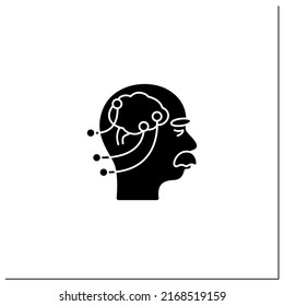 Tests Glyph Icon. Neurological Function Testing. Assesses Motor,sensory Skills, Hearing And Speech,coordination,balance. Neurologic Disorder.Filled Flat Sign. Isolated Silhouette Vector Illustration