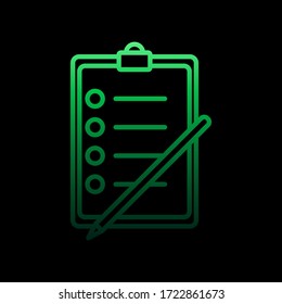 prueba el icono nolan. Línea delgada simple, contorno vectorial iconos de educación para ui y ux, sitio web o aplicación móvil