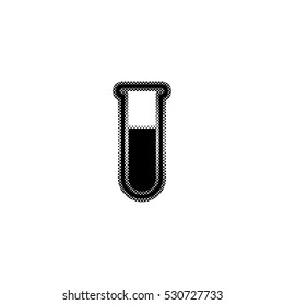 test-tube  - black vector icon