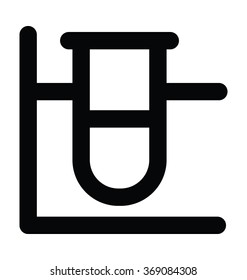 Testtube Bold Line Vector Icon