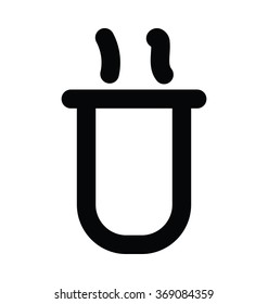 Testtube Bold Line Vector Icon
