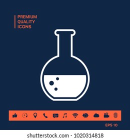 Test-tube with Bubbles symbol icon