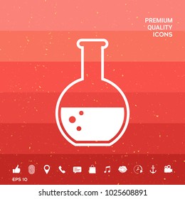Test-tube with Bubbles symbol icon