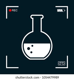 Test-tube with Bubbles symbol icon