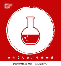Test-tube with Bubbles symbol icon