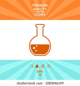 Test-tube with Bubbles symbol icon