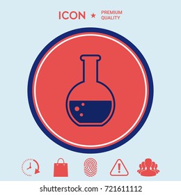 Test-tube with Bubbles symbol icon