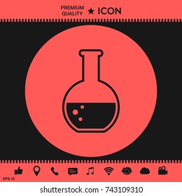 Test-tube with Bubbles symbol icon