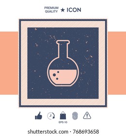 Test-tube with Bubbles symbol icon