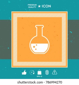 Test-tube with Bubbles symbol icon