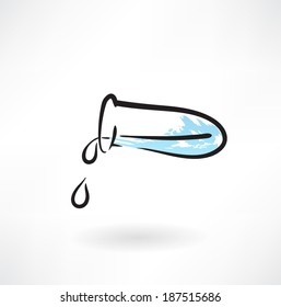 test-tube grunge icon