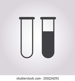 Test-tube icon. 